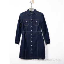 Wholesale Fashion Denim Dress Casual